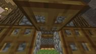 Trapdoors can make for snug entrances that remain mostly out of sight (Image via Mojang)